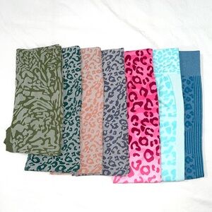 SHEIN: Size S: Multicolor Leopard Print Scrunch-butt Shorts & Leggings